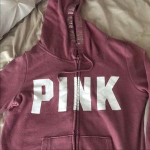 PINK Victoria’s Secret Zip Up Jacket w/ Hoodie